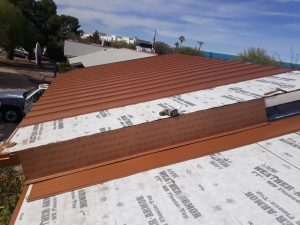 Standing seam metal roof Copper Penny 2